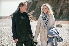 Max Zorn (Stellan Skarsgård) with Rebecca (Nina Hoss) in Return To Montauk